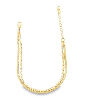 Herringbone & Disc Bracelet MIA Jewelry