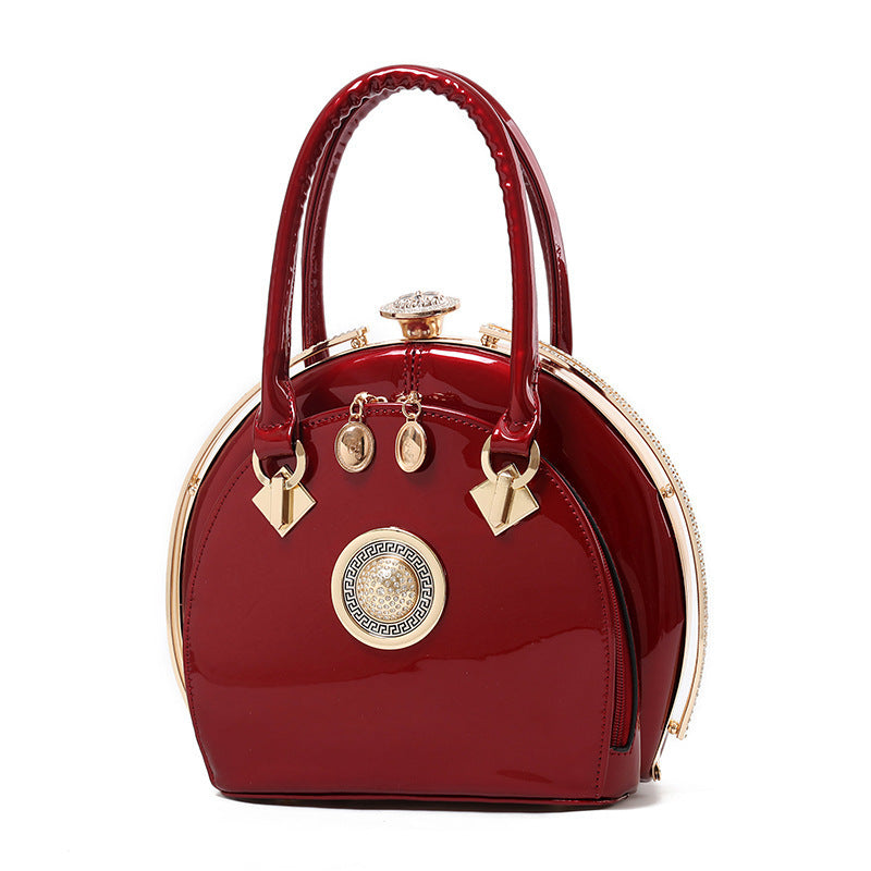 Bright leather high-end handbags noble fashion trend LadyShow.Store