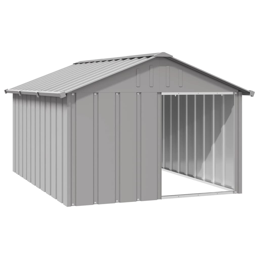 Dog House Gray 45.9"x60.2"x32.1" Galvanized Steel W2B