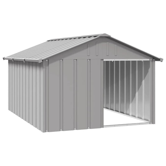 Dog House Gray 45.9"x60.2"x32.1" Galvanized Steel W2B