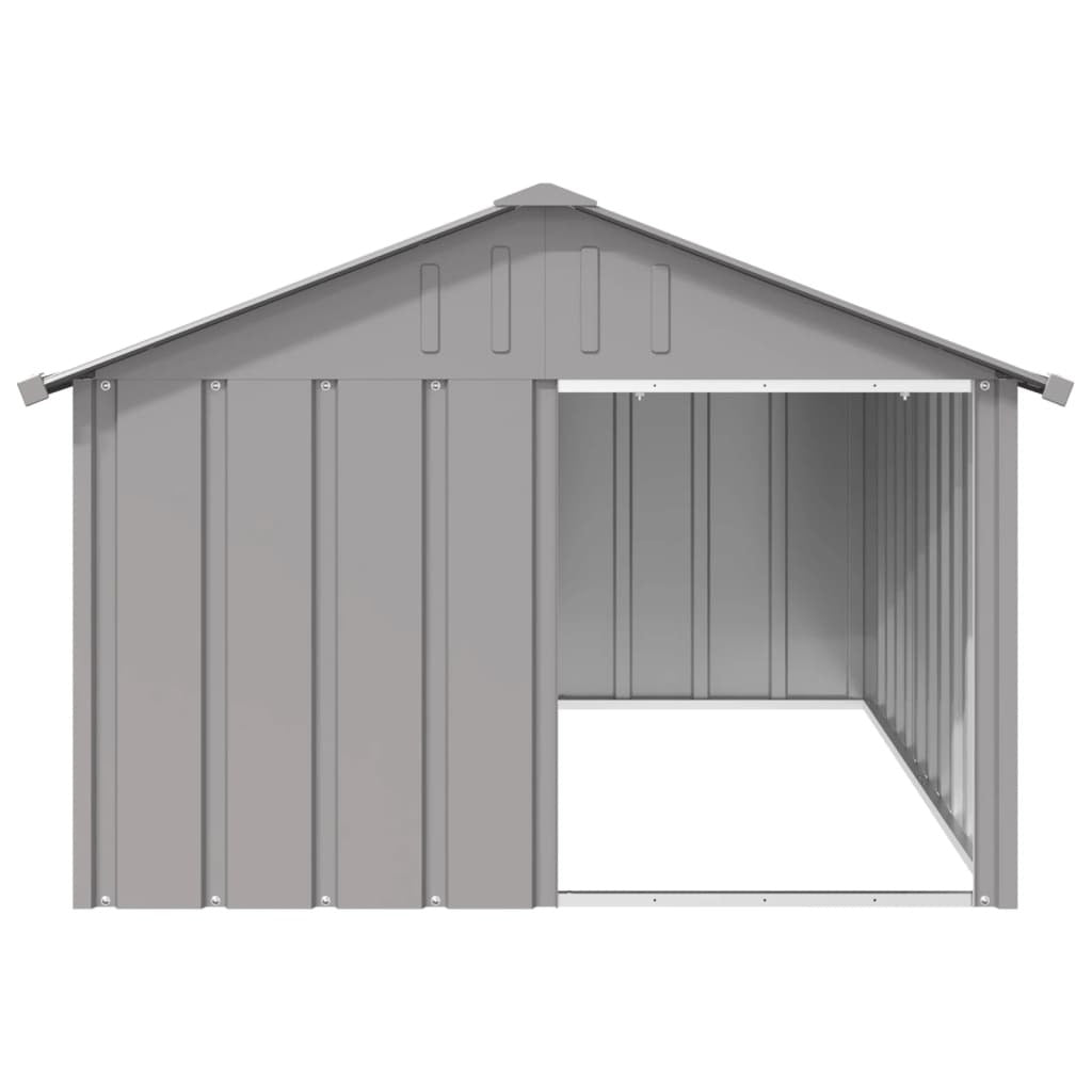 Dog House Gray 45.9"x60.2"x32.1" Galvanized Steel W2B