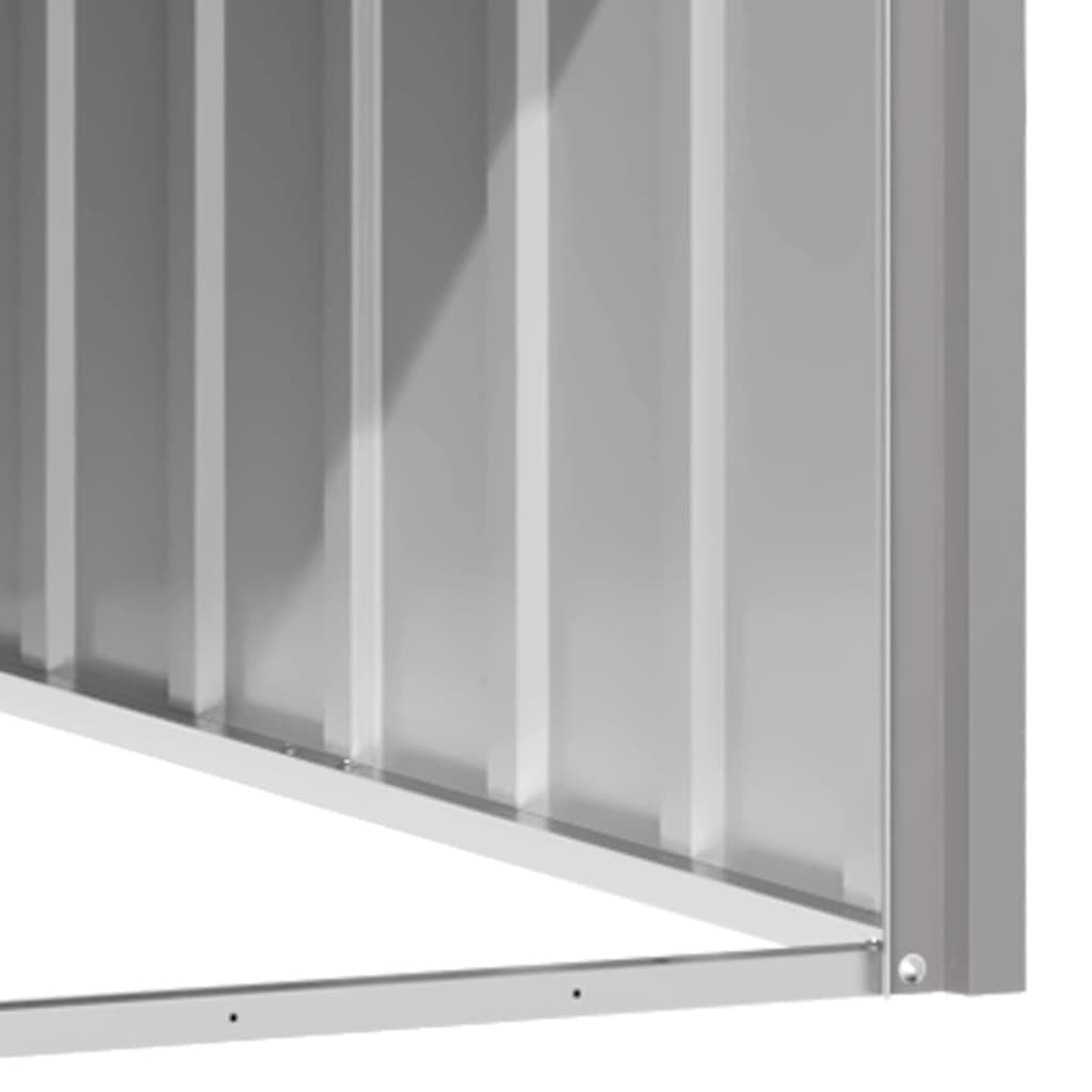 Dog House Gray 45.9"x60.2"x32.1" Galvanized Steel W2B