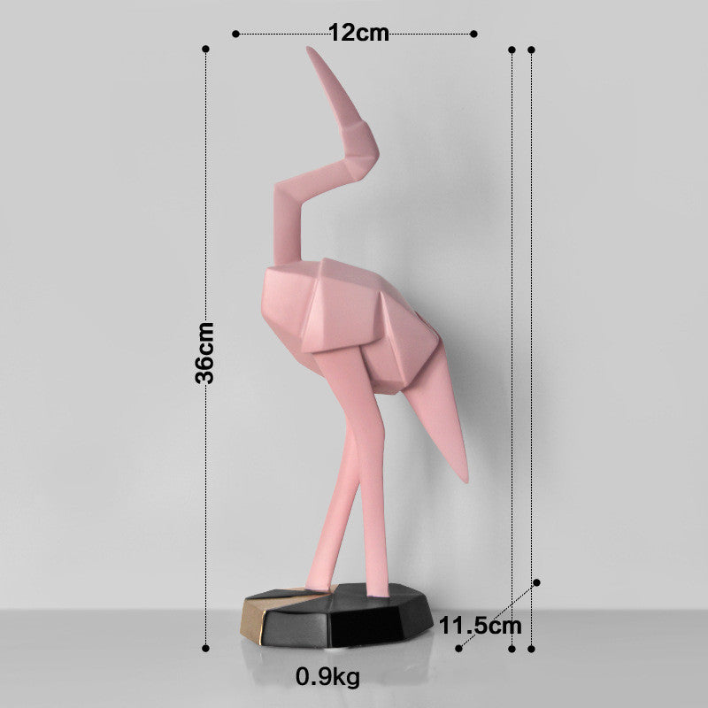 Nordic Creative Flamingo Decoration Resin Crafts CJD