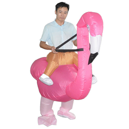 Creative toys Halloween Christmas Flamingo cosplay dress up inflatable suit party spoof costume props CJD