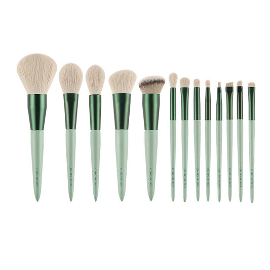 Beauty Tools Green 13pcs Makeup Brush Set Foundation Brush Eye Brush LadyShow.Store