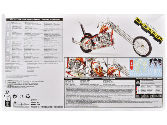 Level 5 Model Kit LA Street Chopper Motorcycle 1/8 Scale Model by Revell Revell