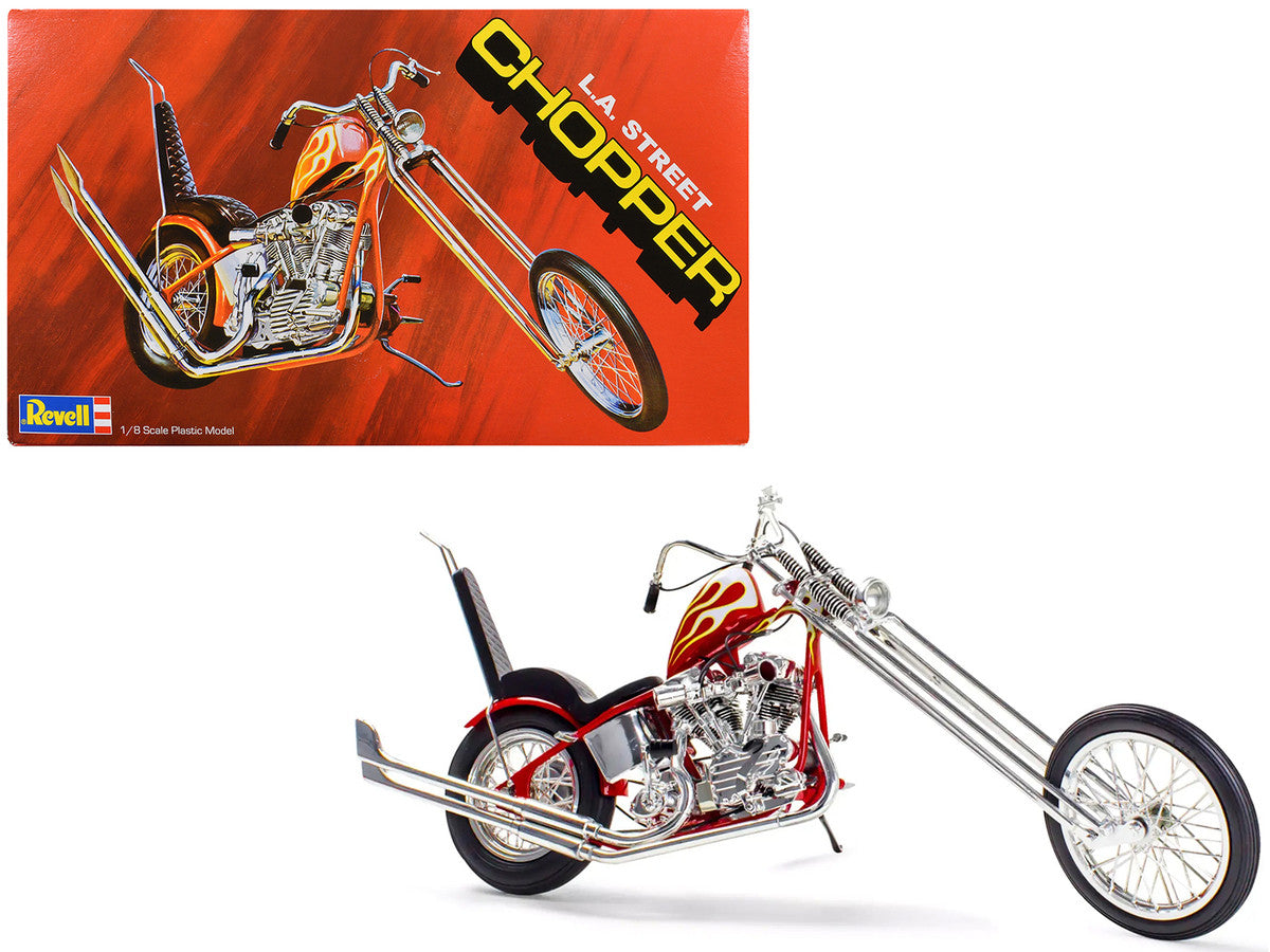 Level 5 Model Kit LA Street Chopper Motorcycle 1/8 Scale Model by Revell Revell