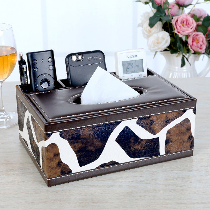 Multifunctional leather tissue box Best YouTube Store