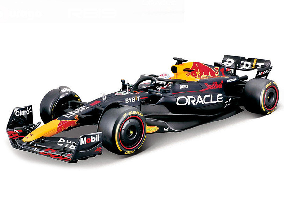 Red Bull Racing RB19 #1 Max Verstappen "Oracle" Champion Formula One F1 World Championship (2023) "Race" Series 1/18 Diecast Model Car by Bburago Bburago