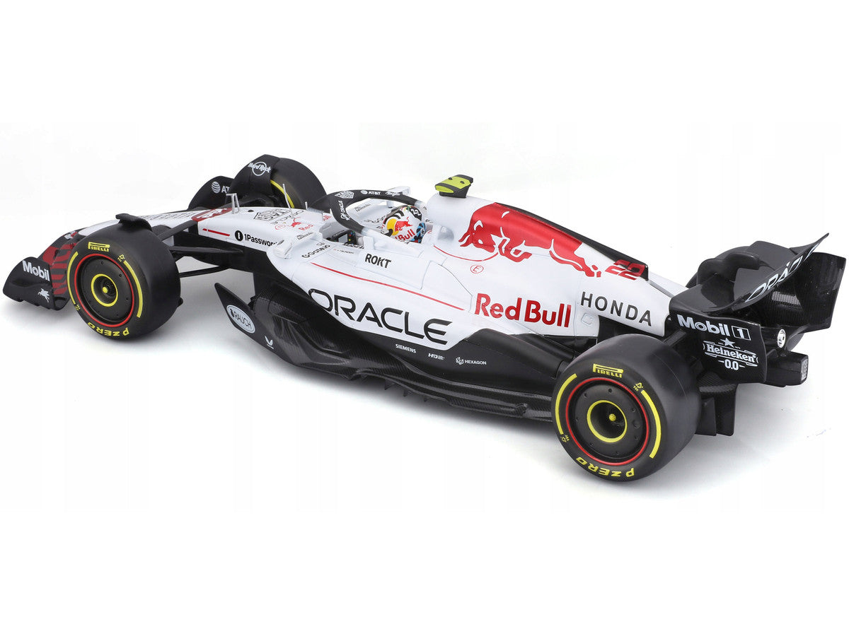 Red Bull Racing RB21 #22 Yuki Tsunoda "Oracle" Formula One F1 "Japanese GP" (2025) "Race" Series 1/18 Diecast Model Car by Bburago Bburago