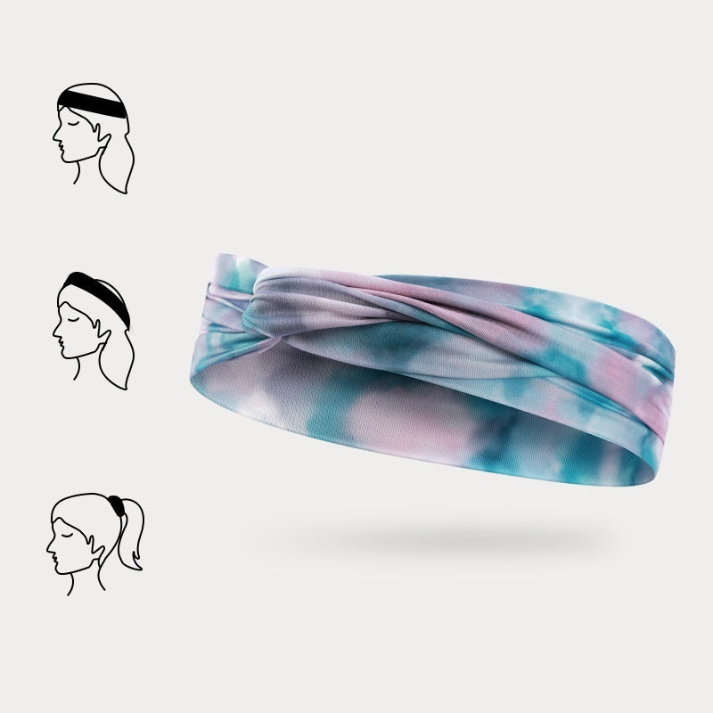 Women's New Summer Running Sweat-absorbing Sports Hairband LadyShow.Store
