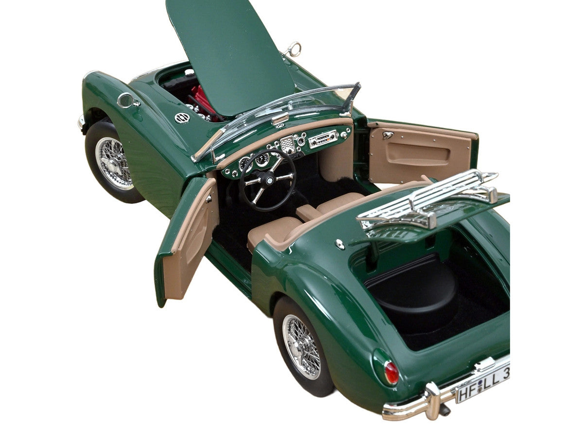 1955 MG MGA Cabriolet British Racing Green 1/18 Diecast Model Car by Norev Norev