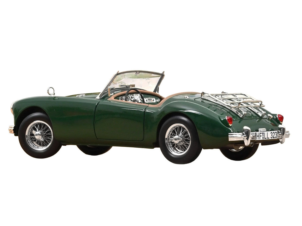 1955 MG MGA Cabriolet British Racing Green 1/18 Diecast Model Car by Norev Norev