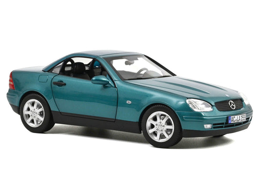 1996 Mercedes-Benz SLK Convertible Vivianit Green Metallic 1/18 Diecast Model Car by Norev Norev