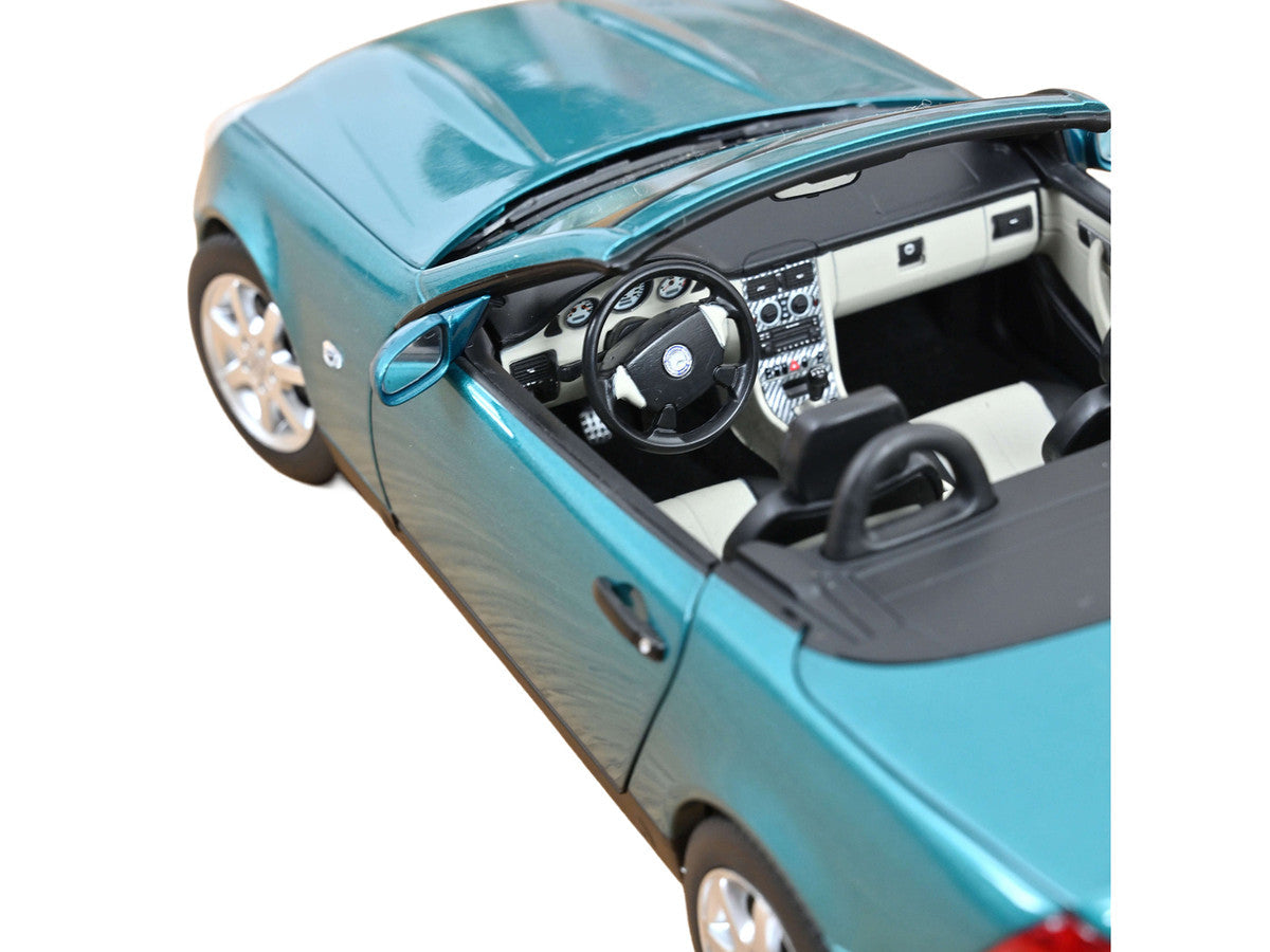 1996 Mercedes-Benz SLK Convertible Vivianit Green Metallic 1/18 Diecast Model Car by Norev Norev