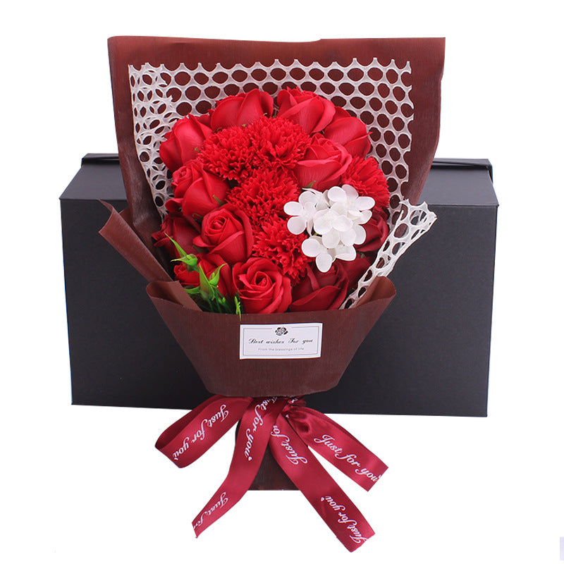 Valentine's Day Gift 19 Rose Soap Bouquet Gift Box CJD