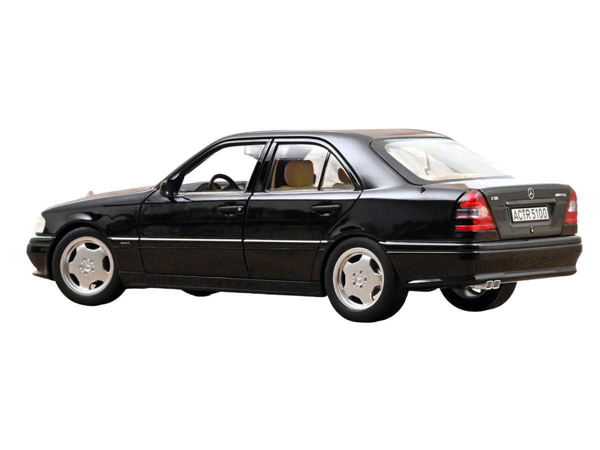1993 Mercedes-Benz C36 AMG Black Metallic 1/18 Diecast Model Car by Norev-0