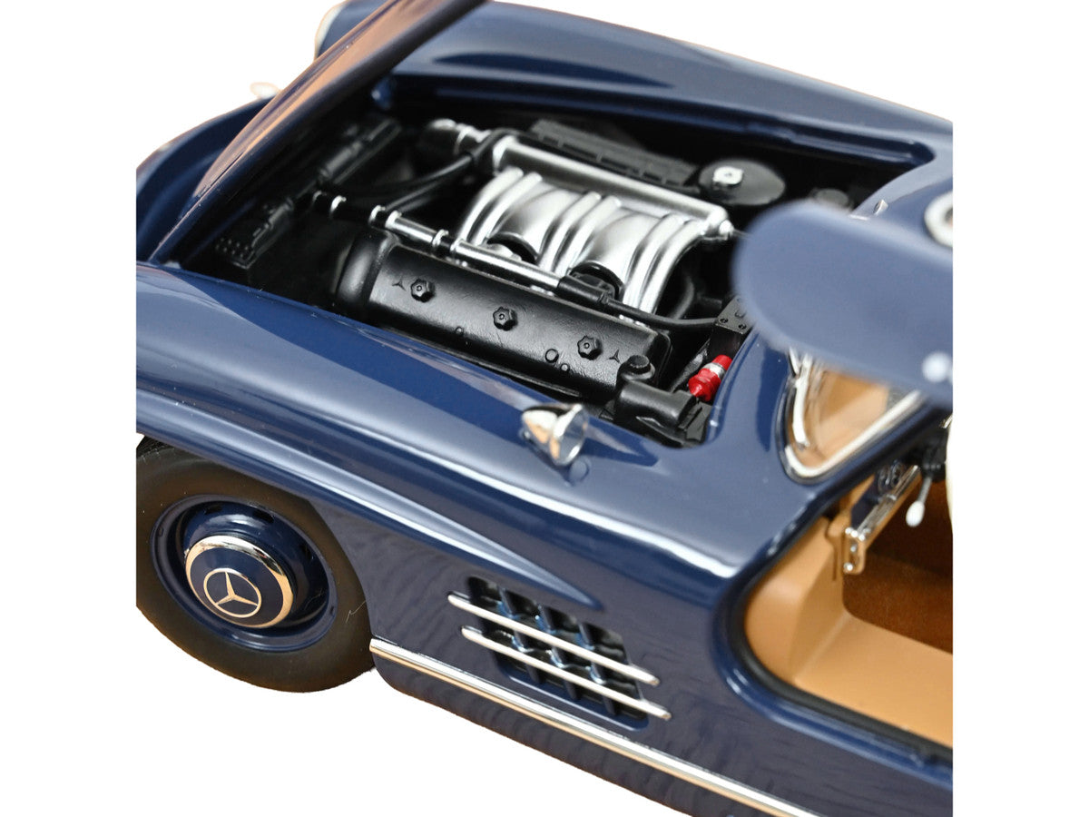 1954 Mercedes-Benz 300 SL Blue 1/18 Diecast Model Car by Norev Norev