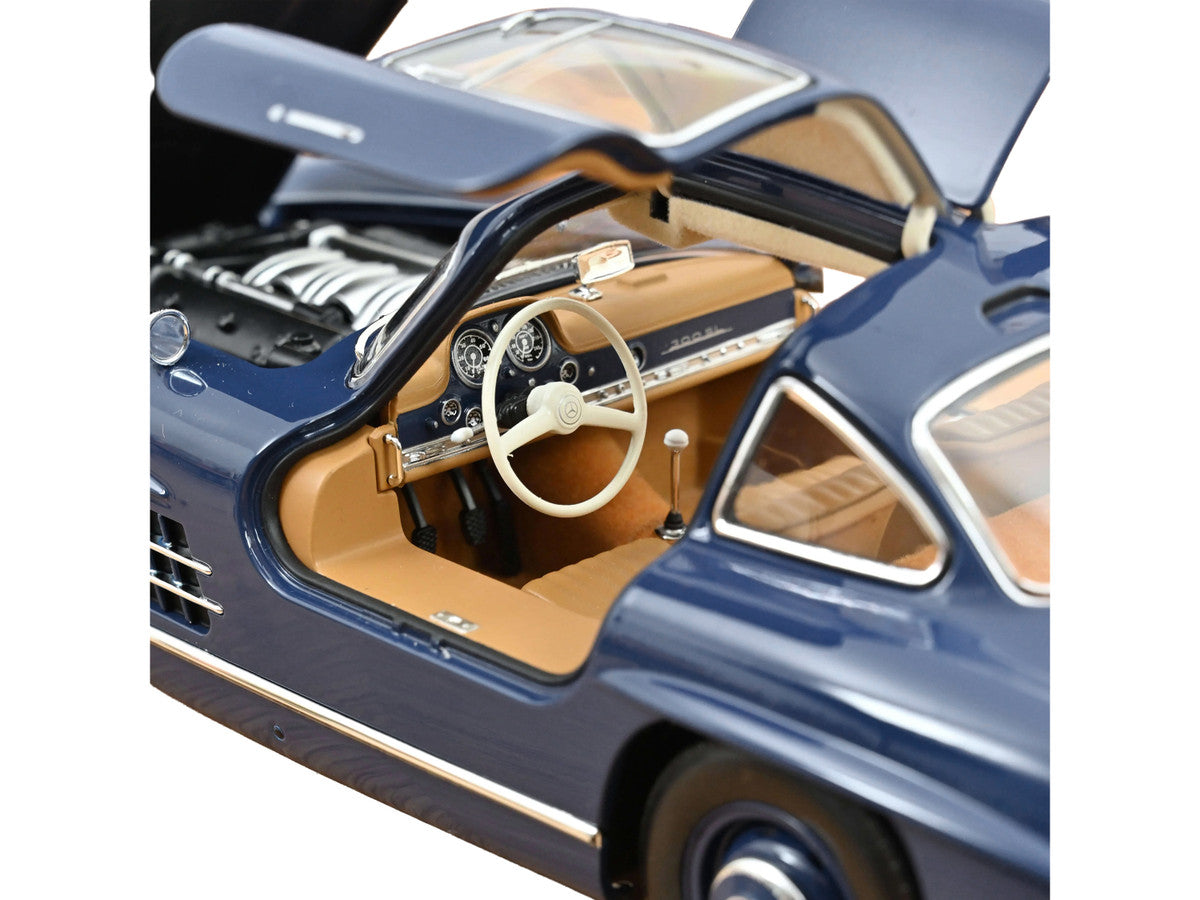 1954 Mercedes-Benz 300 SL Blue 1/18 Diecast Model Car by Norev Norev