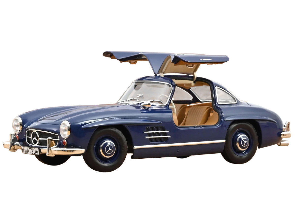 1954 Mercedes-Benz 300 SL Blue 1/18 Diecast Model Car by Norev Norev