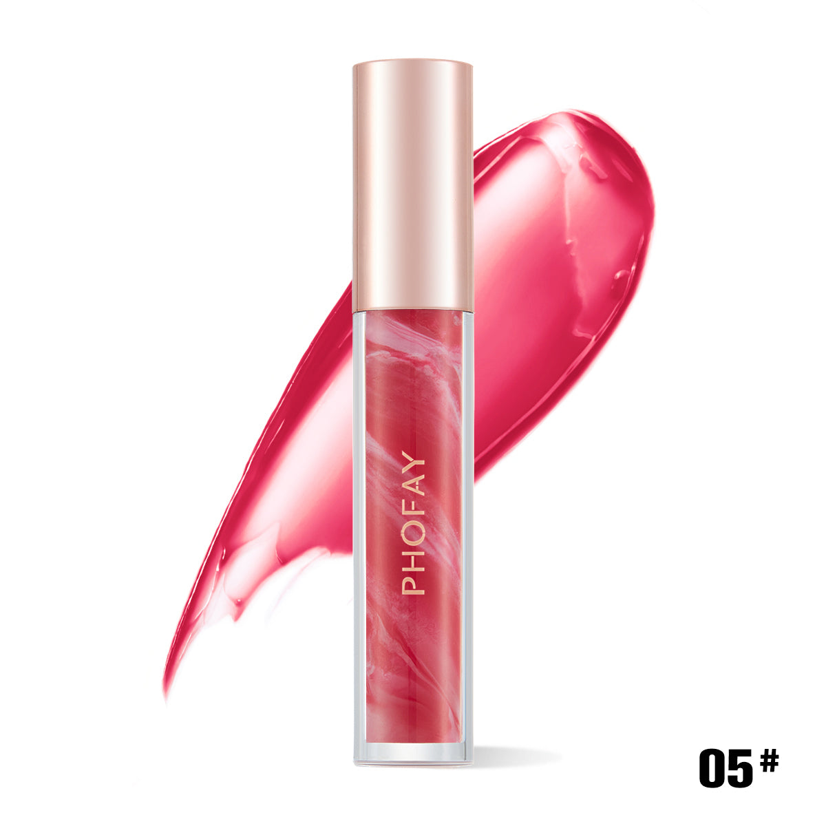 PHOFAY Rose Blooming Hydrating Lip Gloss LadyShow.Store