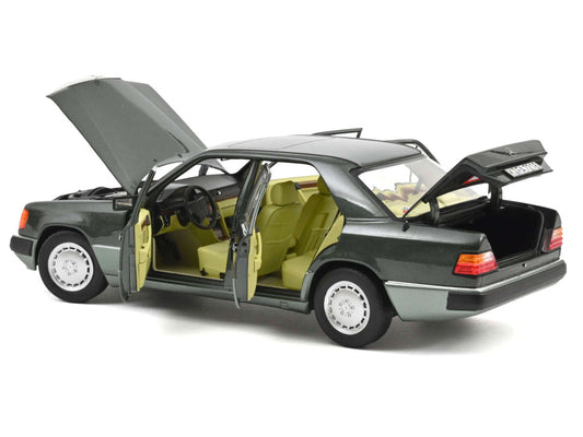 1990 Mercedes-Benz 230 E Night Green Metallic with Green Interior 1/18 Diecast Model Car by Norev-1