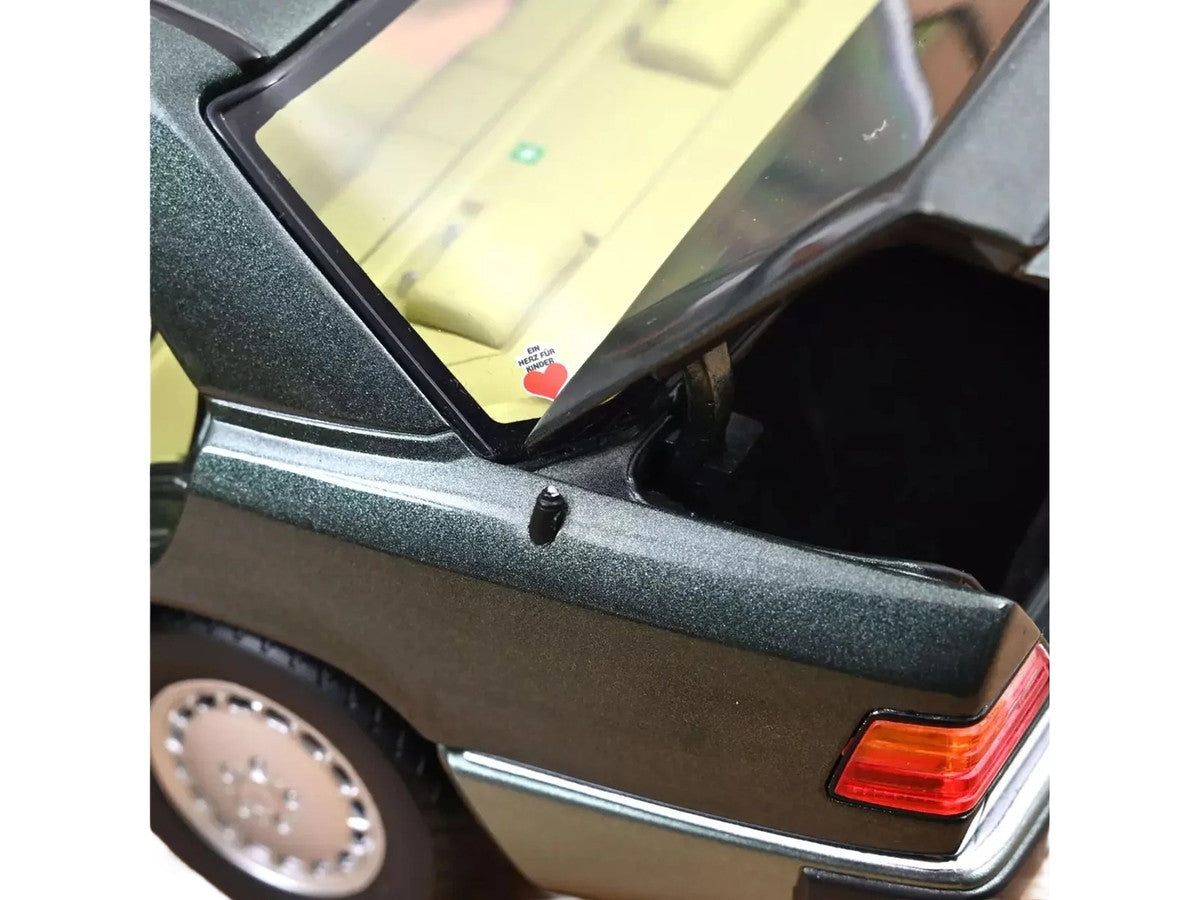 1990 Mercedes-Benz 230 E Night Green Metallic with Green Interior 1/18 Diecast Model Car by Norev-4