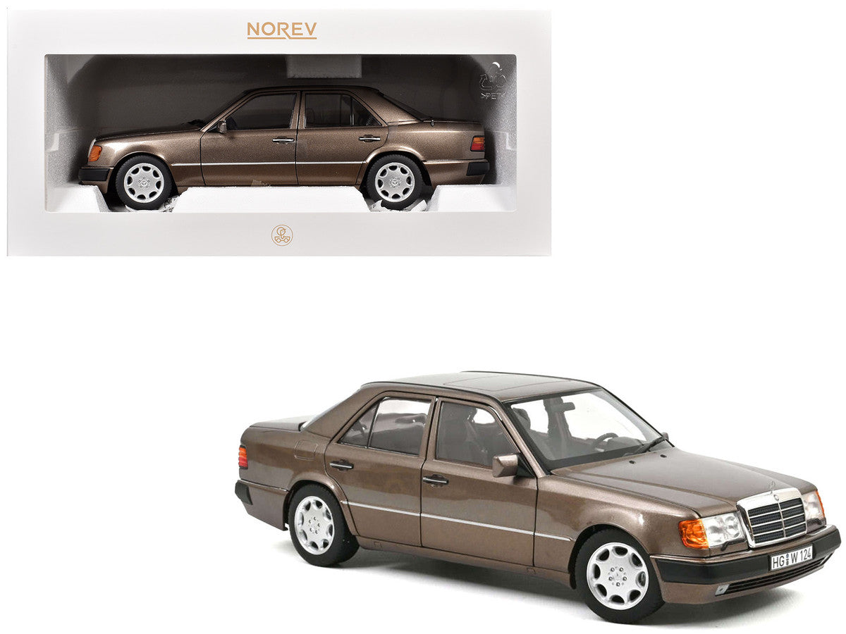 1990 Mercedes-Benz 500 E Impala Brown Metallic 1/18 Diecast Model Car by Norev-4