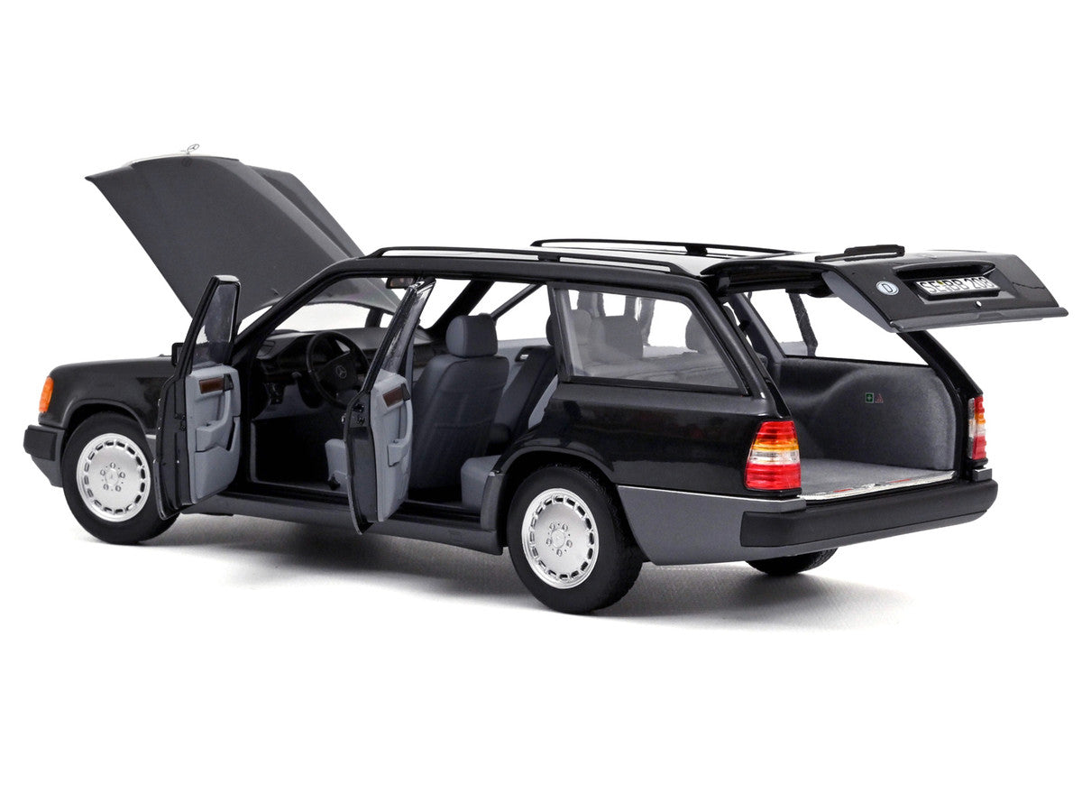 1990 Mercedes-Benz 300 DT-Model S124 Blue Black Metallic 1/18 Diecast Model Car by Norev-1