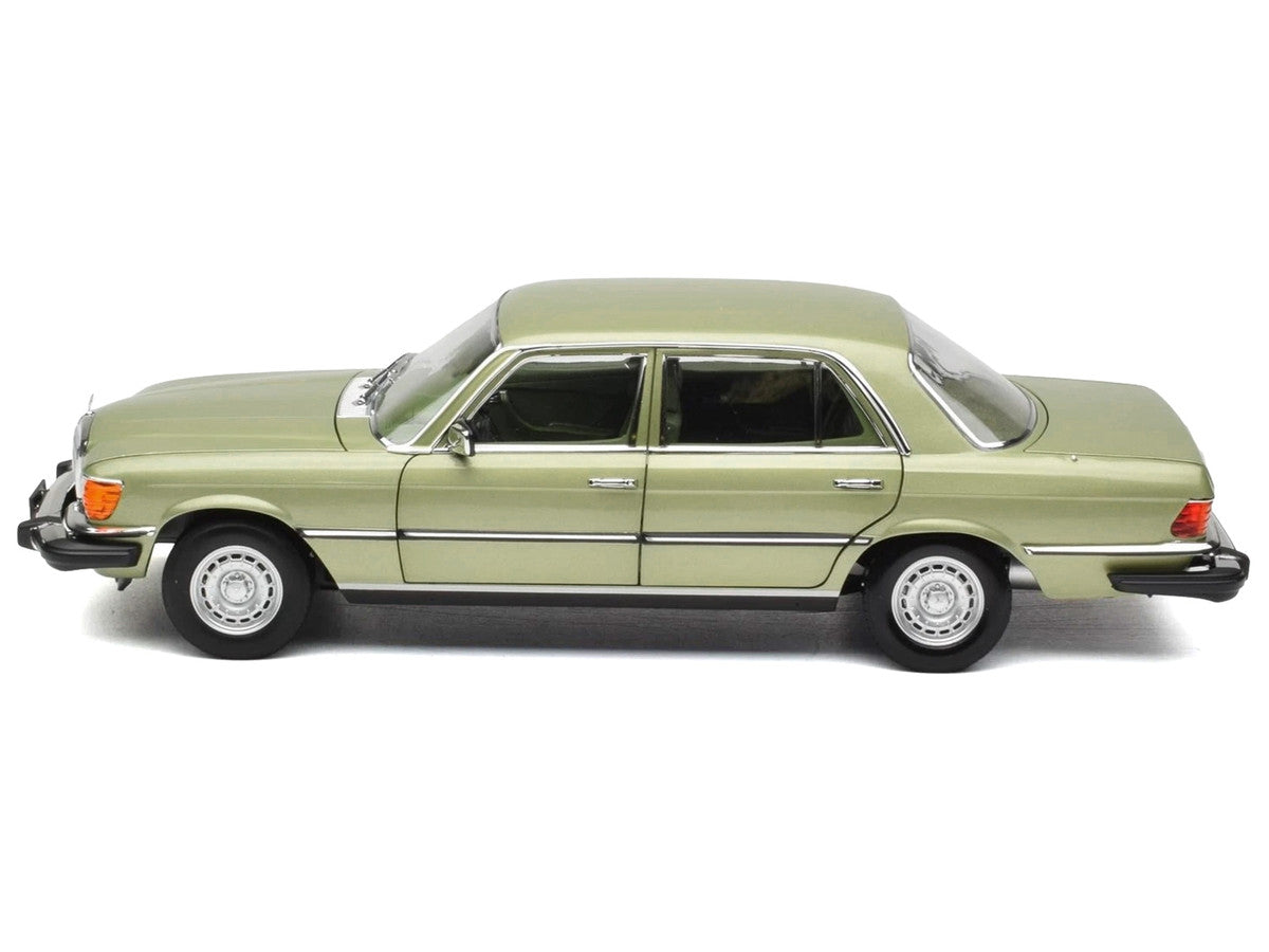 1979 Mercedes-Benz 450 SEL (US Version) Silver Green Metallic with Green Interior 1/18 Diecast Model Car by Norev Norev