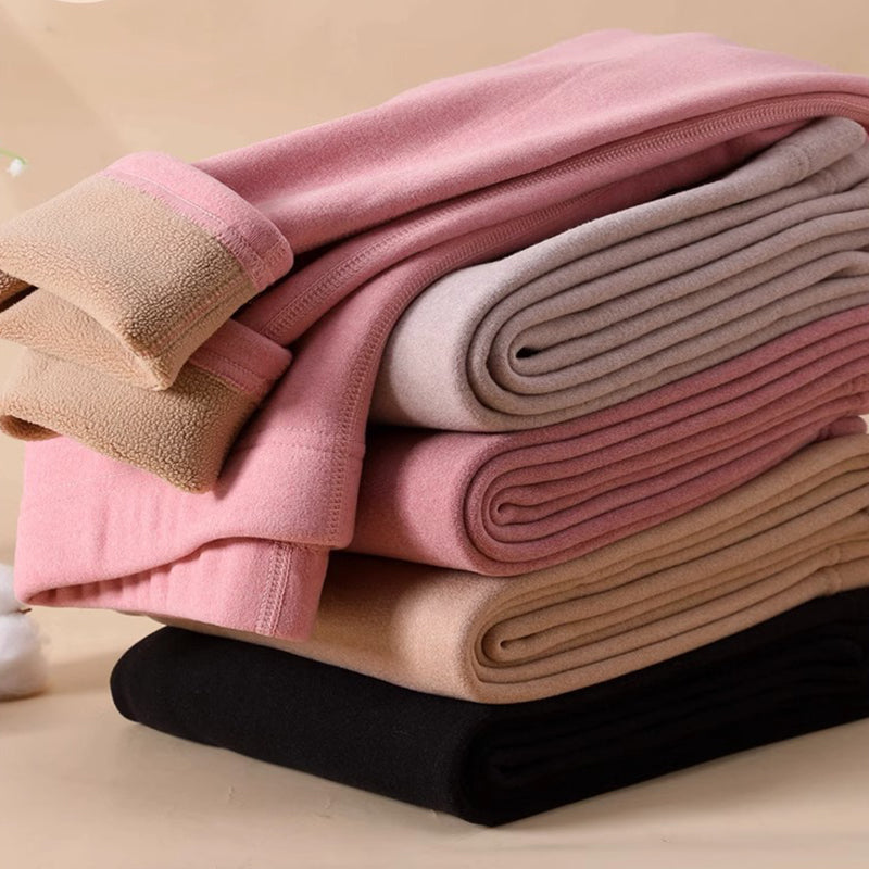 Warm Cashmere Leggings Winter Solid Slim Pants Fashion Trousers For Women Clothing LadyShow.Store