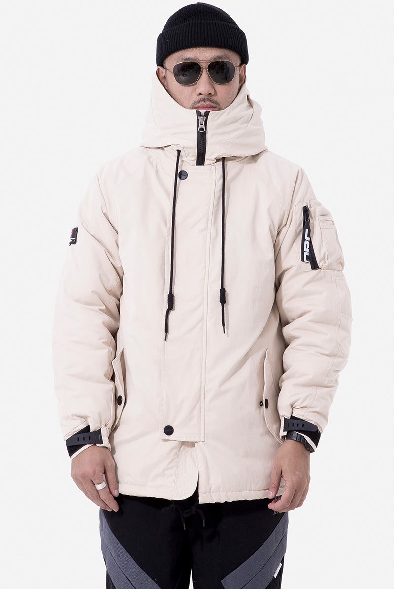 Men's Mid-Length Thick Cotton-Padded Jacket LadyShow.Store