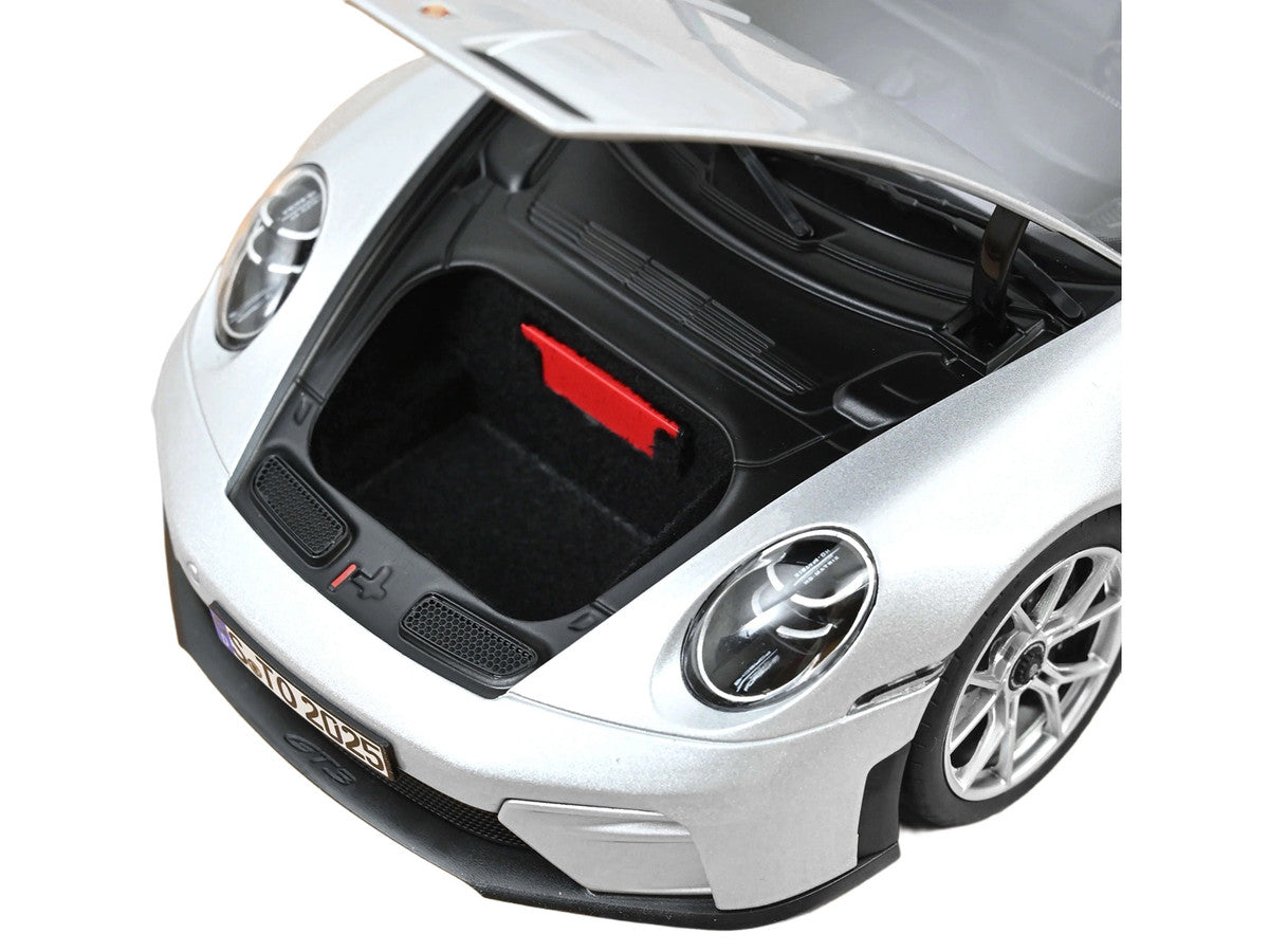 2025 Porsche 911 GT3 Touring GT Silver Metallic 1/18 Diecast Model Car by Norev Norev