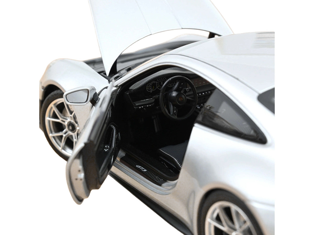 2025 Porsche 911 GT3 Touring GT Silver Metallic 1/18 Diecast Model Car by Norev Norev