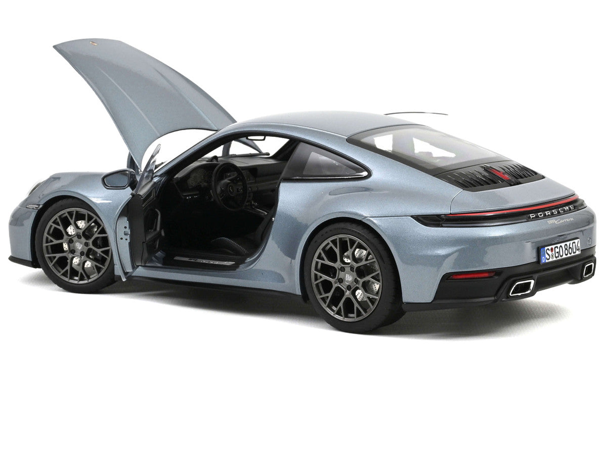2024 Porsche 911 Carrera Polar Silver Metallic 1/18 Diecast Model Car by Norev Norev