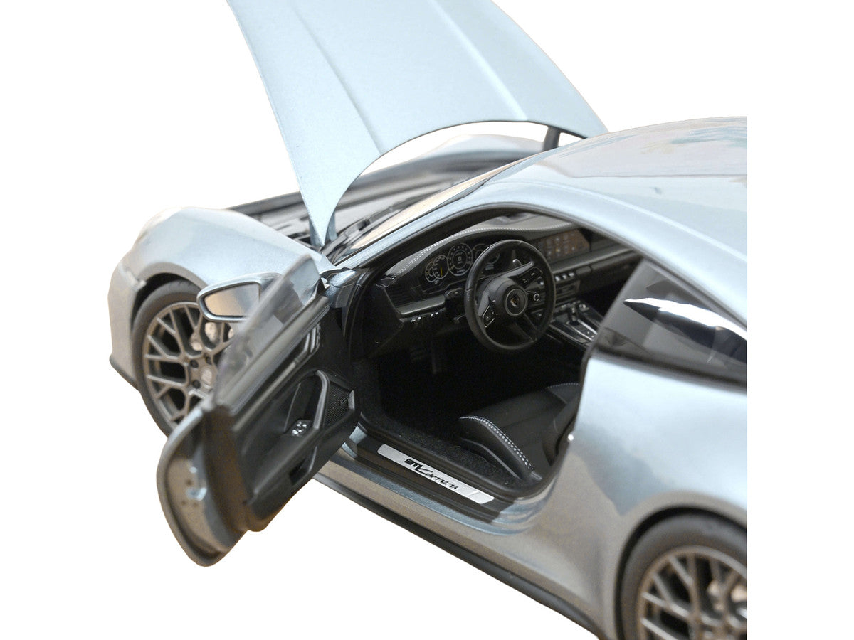 2024 Porsche 911 Carrera Polar Silver Metallic 1/18 Diecast Model Car by Norev Norev