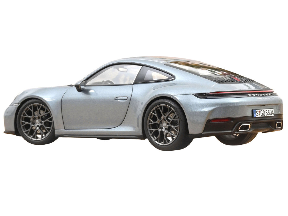 2024 Porsche 911 Carrera Polar Silver Metallic 1/18 Diecast Model Car by Norev Norev