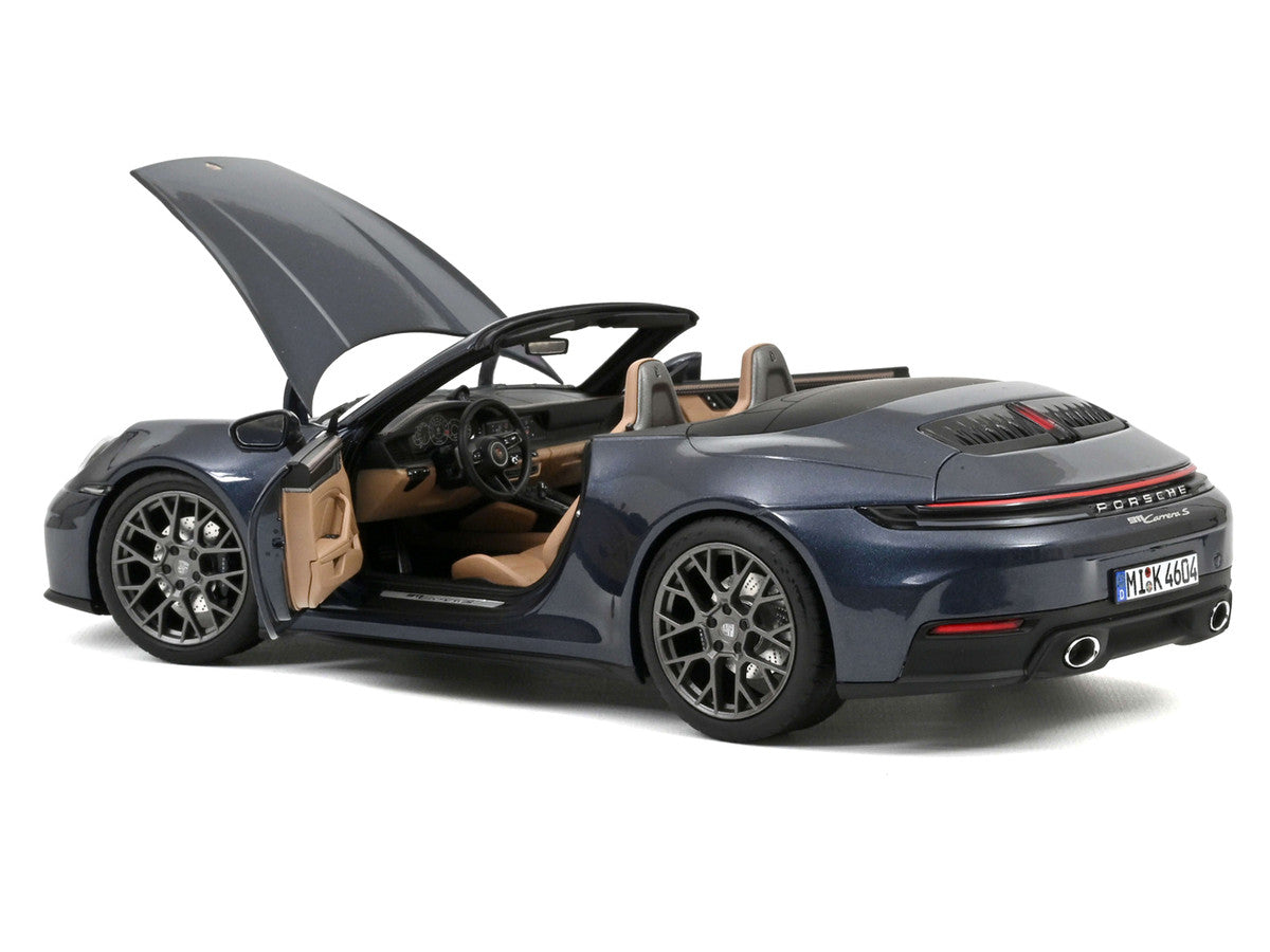 2024 Porsche 911 Carrera S Cabriolet Yachting Blue Metallic 1/18 Diecast Model Car by Norev Norev