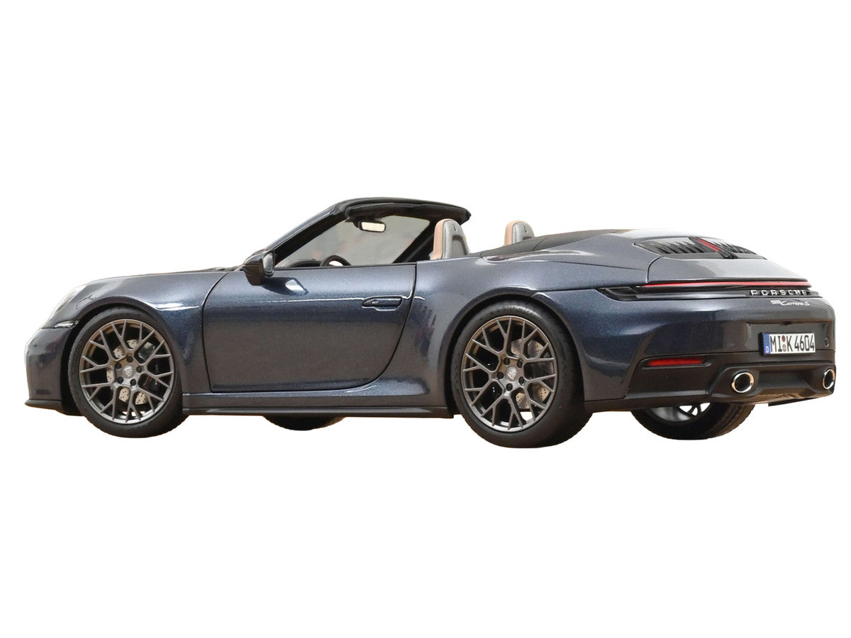 2024 Porsche 911 Carrera S Cabriolet Yachting Blue Metallic 1/18 Diecast Model Car by Norev Norev