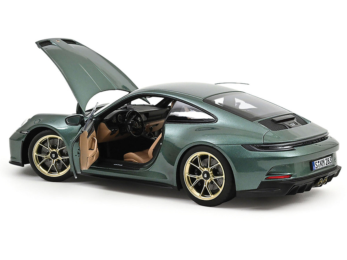 2021 Porsche 911 GT3 Malachite Green Metallic 1/18 Diecast Model Car by Norev-1