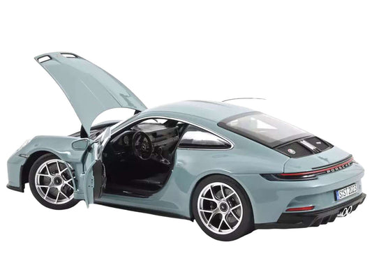 2023 Porsche 911 S/T Meissen Blue 1/18 Diecast Model Car by Norev-1
