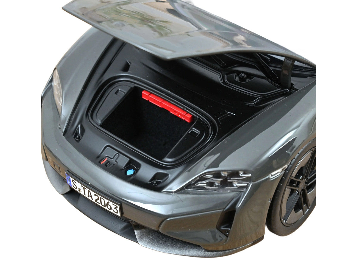 2024 Porsche Taycan Turbo S Slate Gray Neo 1/18 Diecast Model Car by Norev Norev