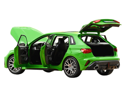 2025 Audi RS 3 Kyalami Green with Moonroof 1/18 Diecast Model Car by Norev Norev