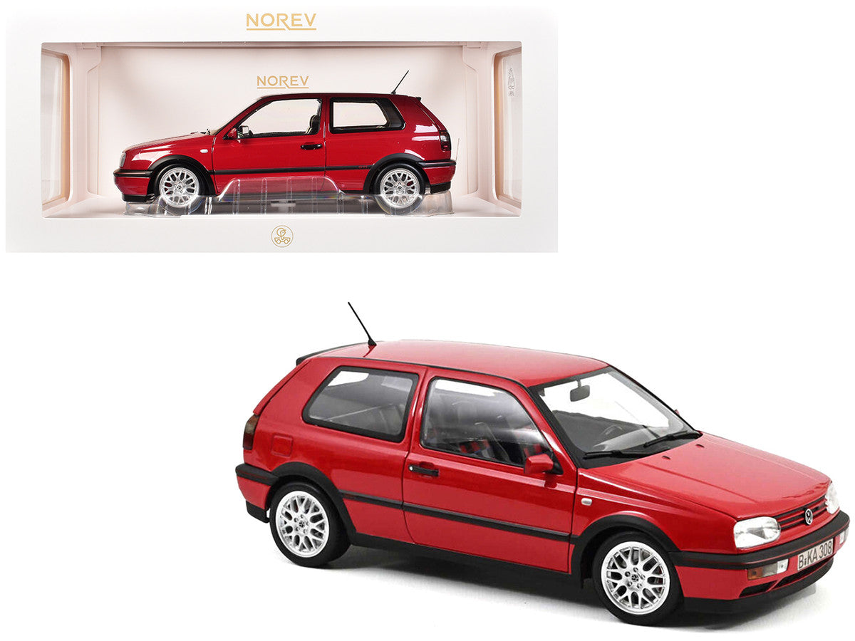 1996 Volkswagen Golf GTI "20 Years Anniversary Edition" Flash Red 1/18 Diecast Model Car by Norev Norev