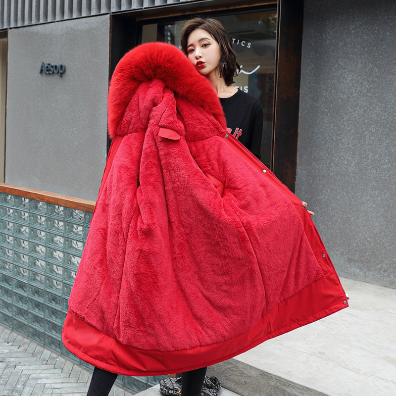 Ladies mid-length down padded jacket LadyShow.Store