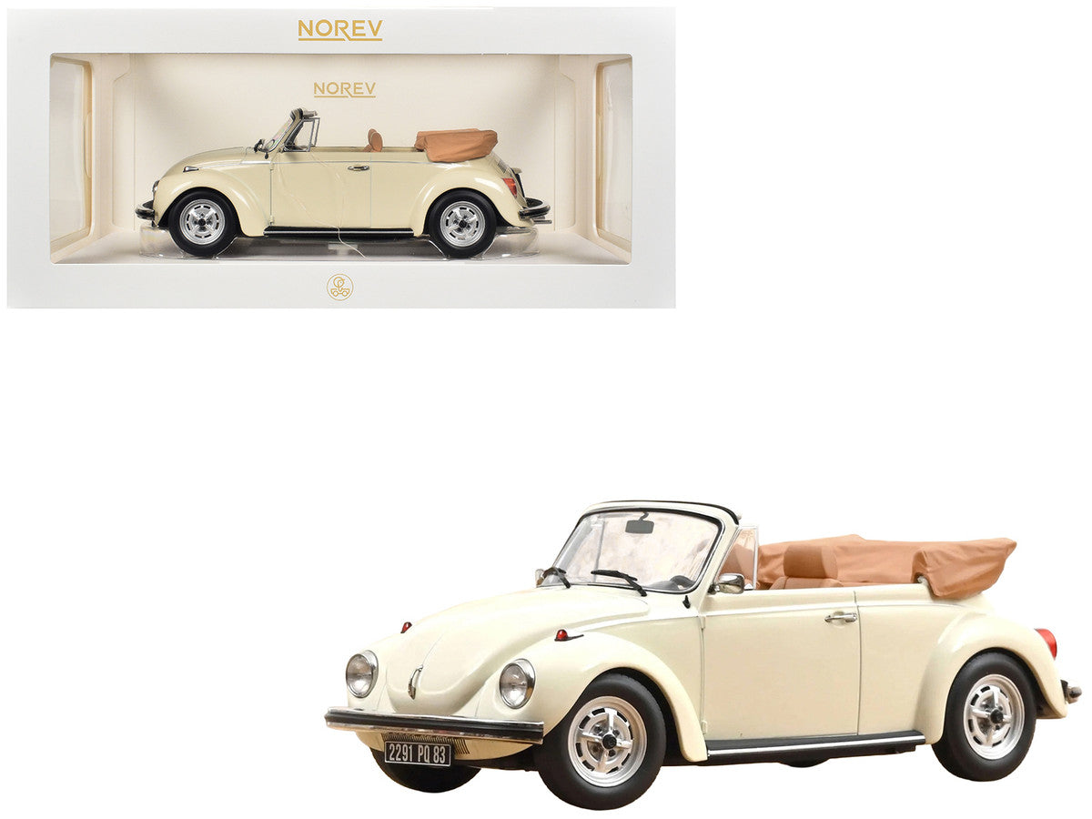 1972 Volkswagen 1303 Beetle Cabriolet Cream White 1/18 Diecast Model Car by Norev Norev
