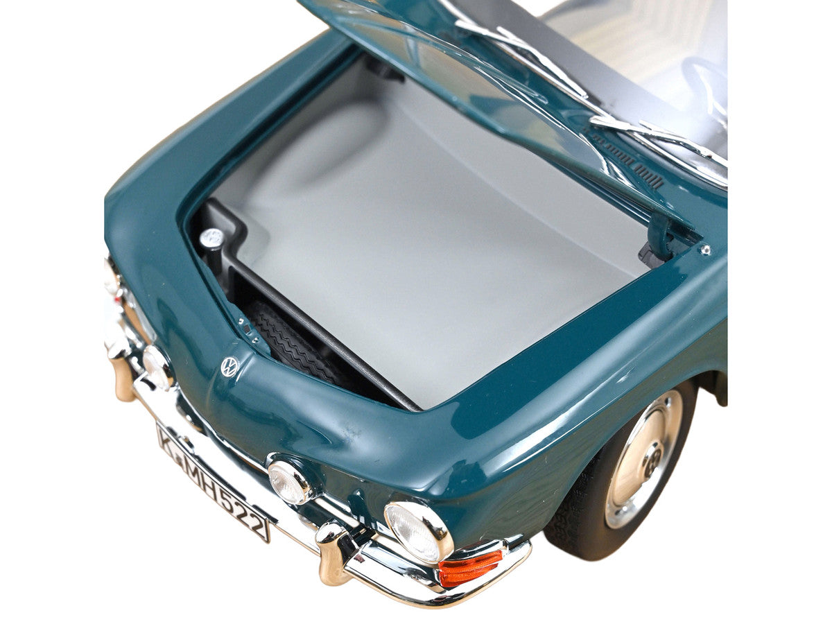 1963 Volkswagen Karmann Ghia 1500 Smaragd Green 1/18 Diecast Model Car by Norev Norev