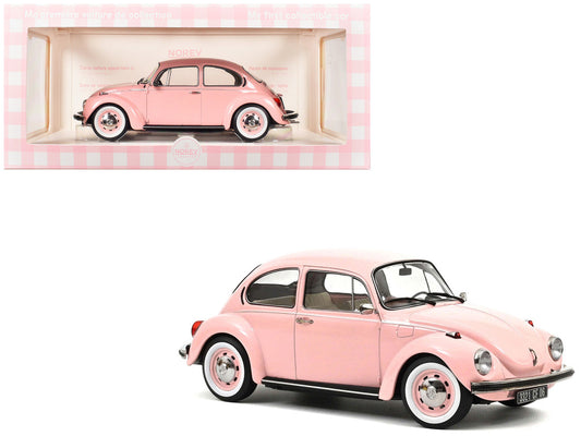 1973 Volkswagen 1303 Beetle Pastel Pink "New Baby Gift" 1/18 Diecast Model Car by Norev Norev