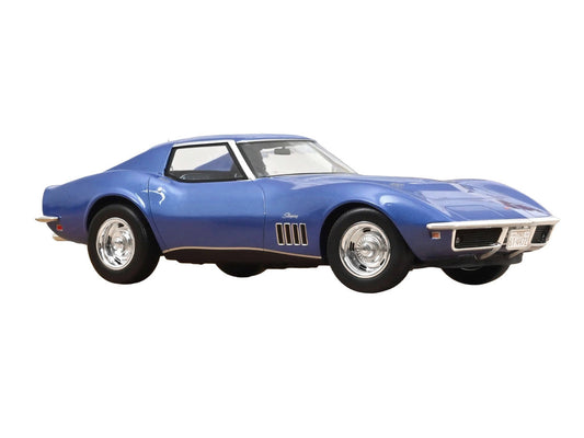 1969 Chevrolet Corvette Coupe Le Mans Blue Metallic with Blue Interior 1/18 Diecast Model Car by Norev Norev
