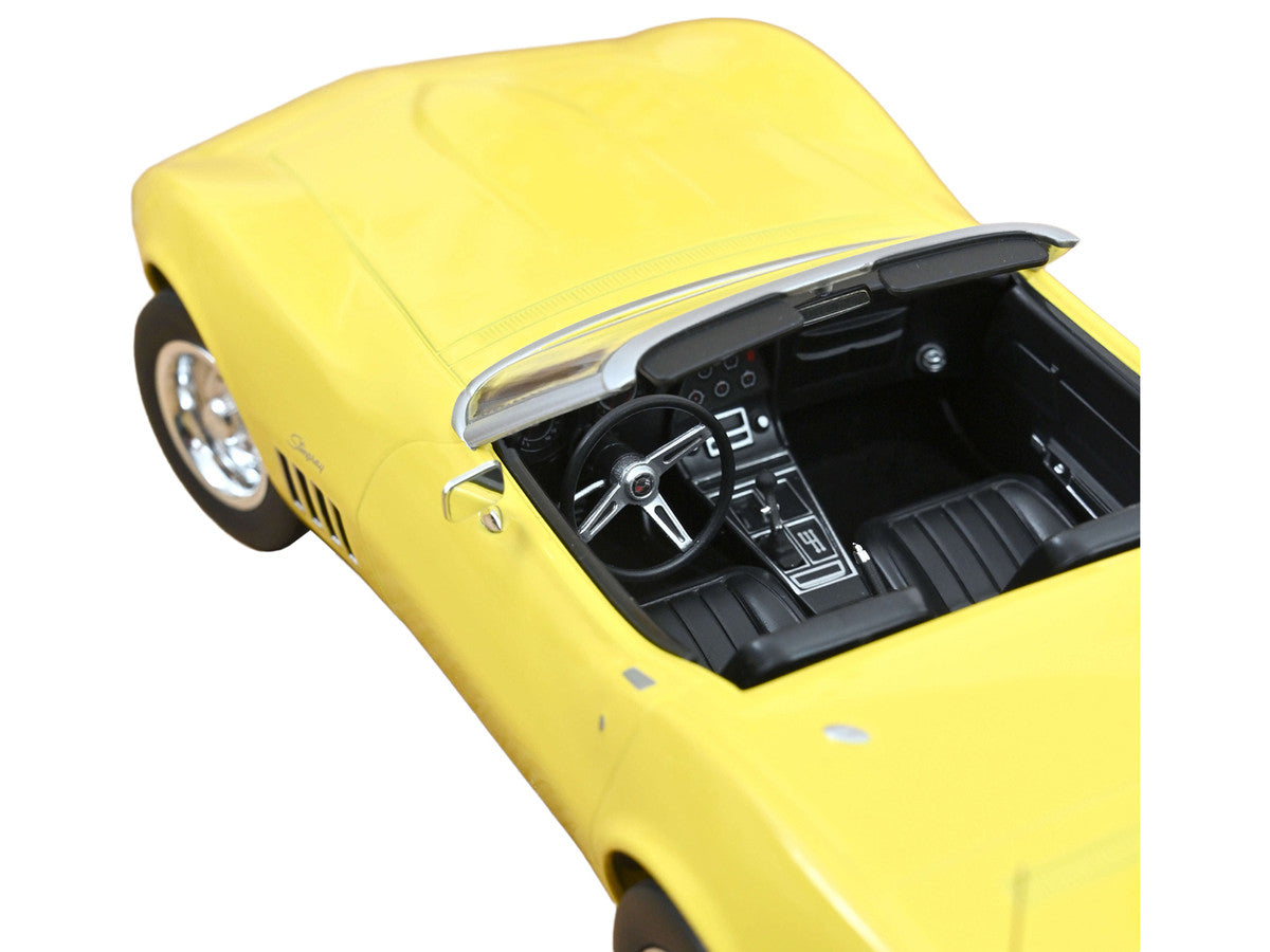 1969 Chevrolet Corvette Cabriolet Daytona Yellow 1/18 Diecast Model Car by Norev Norev